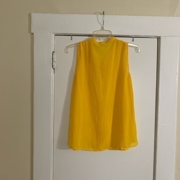 Cotton On Yellow Button Down Sleeveless Top Small - Picture 7 of 9